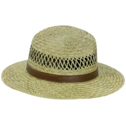 Chapeau de paille camberra beige pour homme taille 56