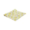 Chemin de table en coton bleu denim avec décor citrons jaunes Amalfi - 50 x 150 cm