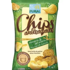 Chips artisanales au romarin et sel marin – 120 gr