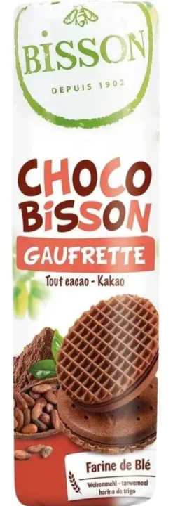 Choco bisson gaufrette tout cacao bio tube vertical Bisson - 240 g