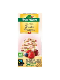 Choco blanc fruits rouges bio Bonneterre - 100 g