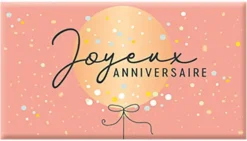 Chocolat au lait bio « Joyeux Anniversaire » Art Grafik - 40 g