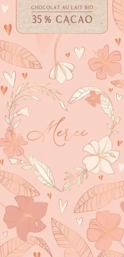 Chocolat au lait bio « Merci » Art Grafik - 70 g
