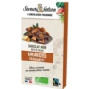 Chocolat noir 85% amandes entières bio Saveurs et Nature - 100 g
