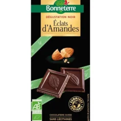 Chocolat noir éclats amandes