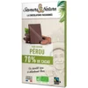 Chocolat noir 70% origine Pérou bio Saveurs et Nature - 80 g