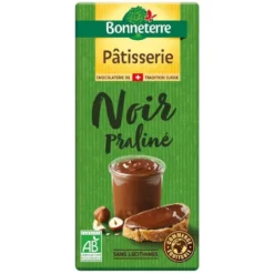 Chocolat noir praliné patisserie Bonneterre - 180 g