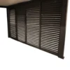 Claustra coulissant pour pergola autoportée coloris gris en aluminium - 3 m