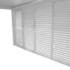 Claustra coulissant pour pergola autoportée coloris blanc en aluminium - 4 m