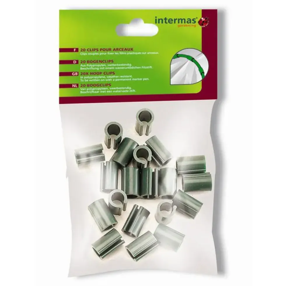 Clip pour arceau coloris vert