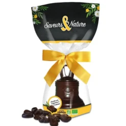 Cloche chocolat noir et figurines bio Saveurs Et Nature - 130 g
