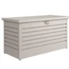 Coffre de jardin 130 en acier galvanisé coloris argent métallisé Biohort - 134 x 62 x 71 cm