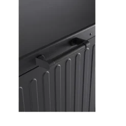 Coffre de rangement anthracite en aluminium et acier Bizzotto Ocean grand modèle - 182 x 89 x 70 cm