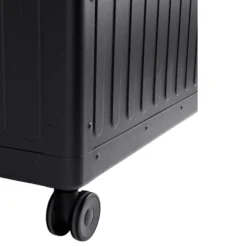 Coffre de rangement anthracite en aluminium et acier Bizzotto Ocean grand modèle - 182 x 89 x 70 cm