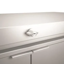 Coffre highboard gris foncé 200x84x127 cm