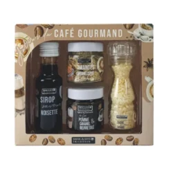 Coffret autour du café gourmand Savor et Sens - les 4 pièces