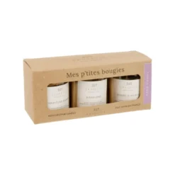 Coffret 3 bougies Saugettes Mes P’tites bougies parfumées Maman chérie - 3 x 50 g