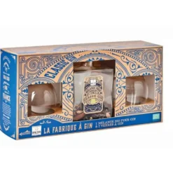 Coffret de préparation pour gin bio avec verres à vin Quai Sud - 40 g