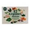 Coffret de 12 sachets de graines de légumes anciens à semer Radis & Capucine