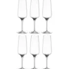 Coffret 6 flûtes en verre transparent Cesti - 240 ml