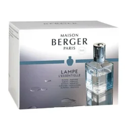 Coffret lampe essentielle carrée avec 2 recharges de 250 ml