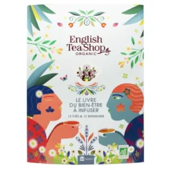 Coffret livre du bien-être à infuser avec thés et infusions English Tea Shop - 24 sachets