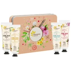 Coffret mains pêche évasion florale bio Cosmos Organic Fleurance nature - 120 ml