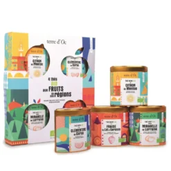 Coffret 4 thés des régions bio Terre d'OC - 155 g