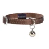 Collier chat Safe marron 10 mm