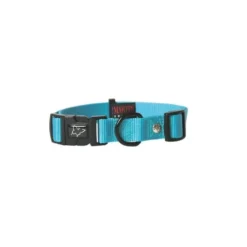Collier chien réglable 25mm / 45-65cm bleu