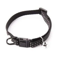 Collier en nylon pour chat Flash noir