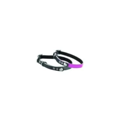 Collier pour chat en cuir coloris gris Bobby porte-adresse