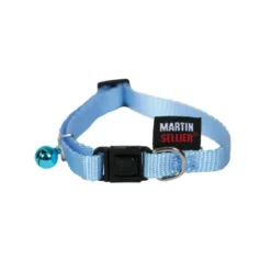 Collier pour chat en nylon bleu ciel