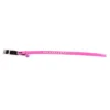 Collier Suédine Strass pour chat rose