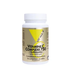 Complexe 750 de vitamine C et bioflavonoïdes en boite de 30 comprimés