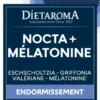 Complément alimentaire eschscholtzia, griffonia, valériane, mélatonine endormissement nocta + mélatonine Dietaroma - 40 comprimés