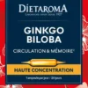 Complément alimentaire ginkgo biloba CIP bio Dietaroma circulation et mémoire - 20 ampoules x 10 ml