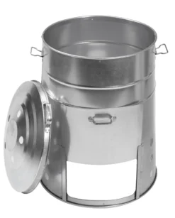 Composteur coloris gris en acier galvanisé - 120 L