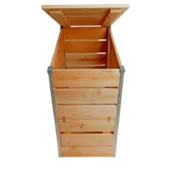 Composteur steel en bois Mon Petit Potager 80 x 45 cm - 246 L