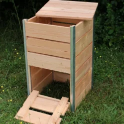 Composteur steel en bois Mon Petit Potager 50 x 45 cm - 148 L
