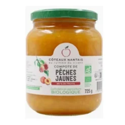 Compote pêches jaunes bio Coteaux Nantais - 725 g