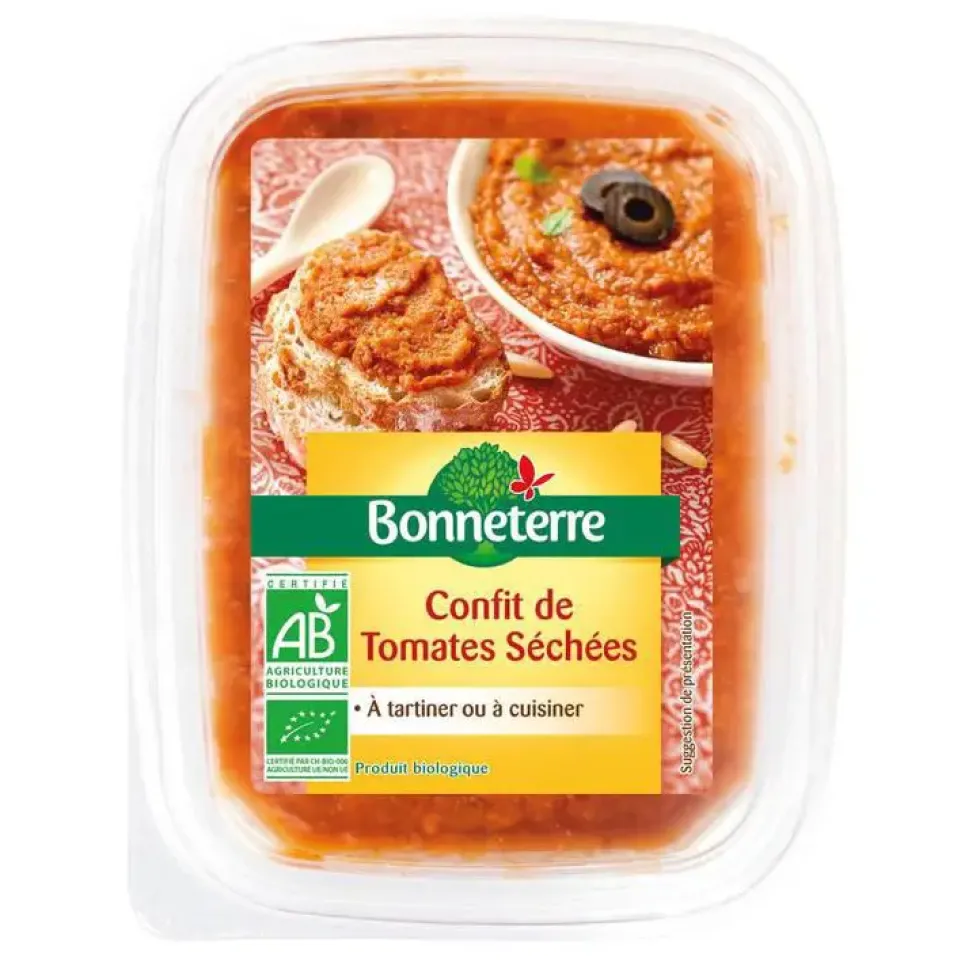 Confit de tomates séchées bio Bonneterre - 140 g