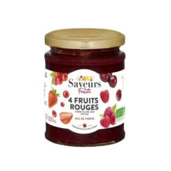 Confiture Extra de 4 fruits rouges bio - 320 g