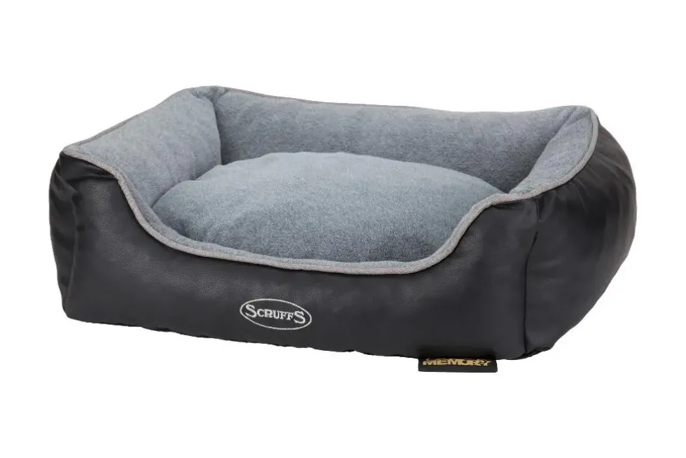 Corbeille à mémoire de forme pour chien et chat Château Scruffs – Taille S