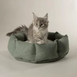 Corbeille pour chat en tissu beige Scruffs Eco Eden - 45 cm