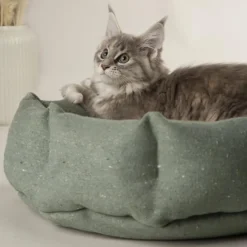 Corbeille pour chat en tissu beige Scruffs Eco Eden - 45 cm