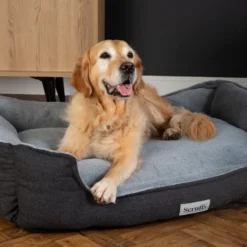 Couchage orthopédique pour chien coloris gris Scruffs Harvard - Taille XXL 110 x 82 x 22 cm