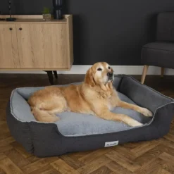 Couchage orthopédique pour chien coloris gris Scruffs Harvard - Taille XXL 110 x 82 x 22 cm