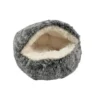 Couchage pour chat coloris noir Bulle Bobby Poilu Bicolor - Taille S