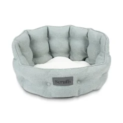 Couchage pour chat ou petit chien coloris vert lit rond Scruffs Seattle - Ø 45 cm